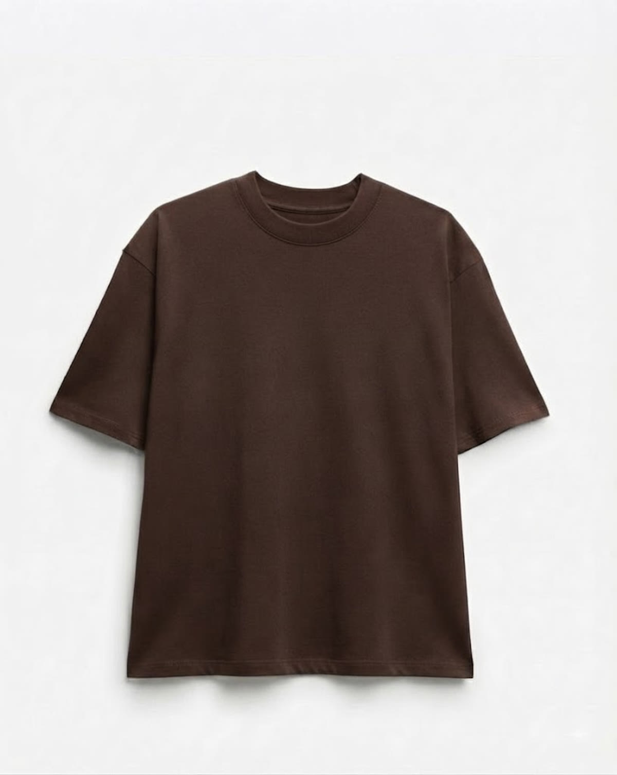 Oversized Tee — Chocolate Brown