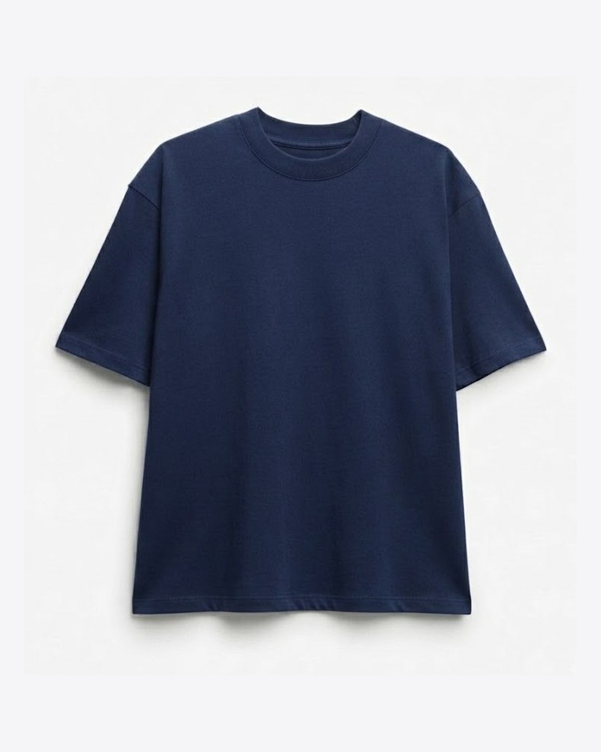 Oversized Tee — Navy Blue